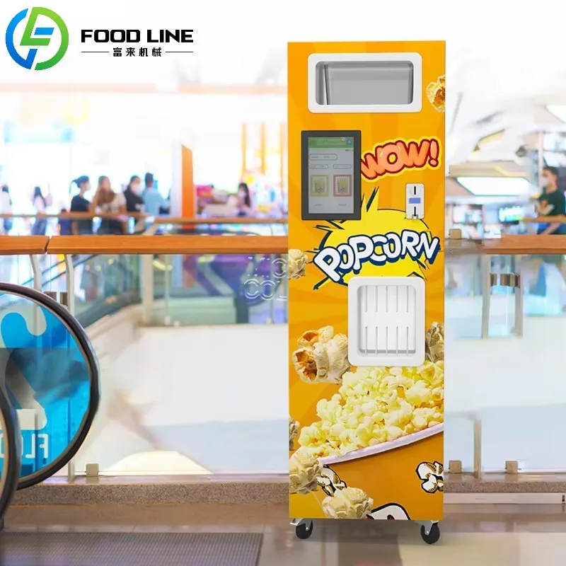 Beliebter intelligenter kommerzieller Verkaufsautomat Roboter zur Herstellung von Popcornmaschinen Automatischer Popcorn-Verkaufsautomat für das Einkaufszentrum