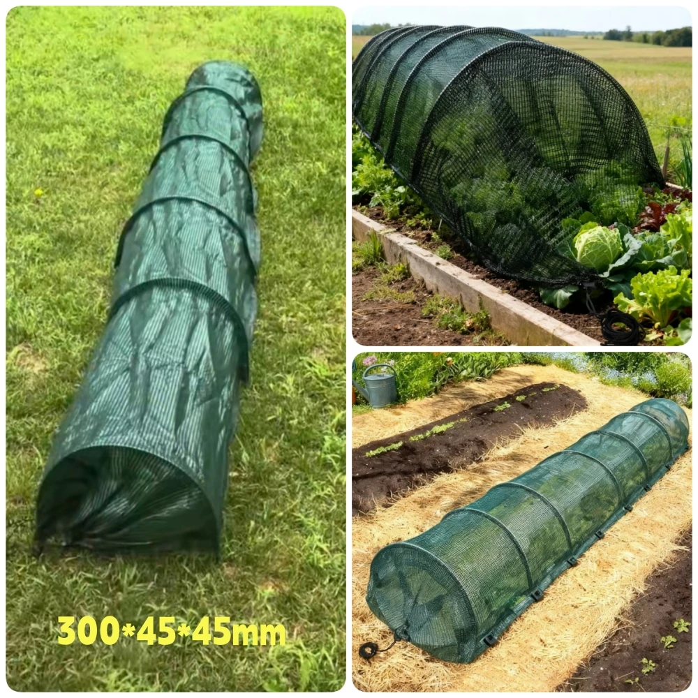 Garden Grow Tunnel Mini Vegetable Greenhouse Insects Protection Net Anti-Bird Protective Mesh Net Plastic Pest Control Cover Net