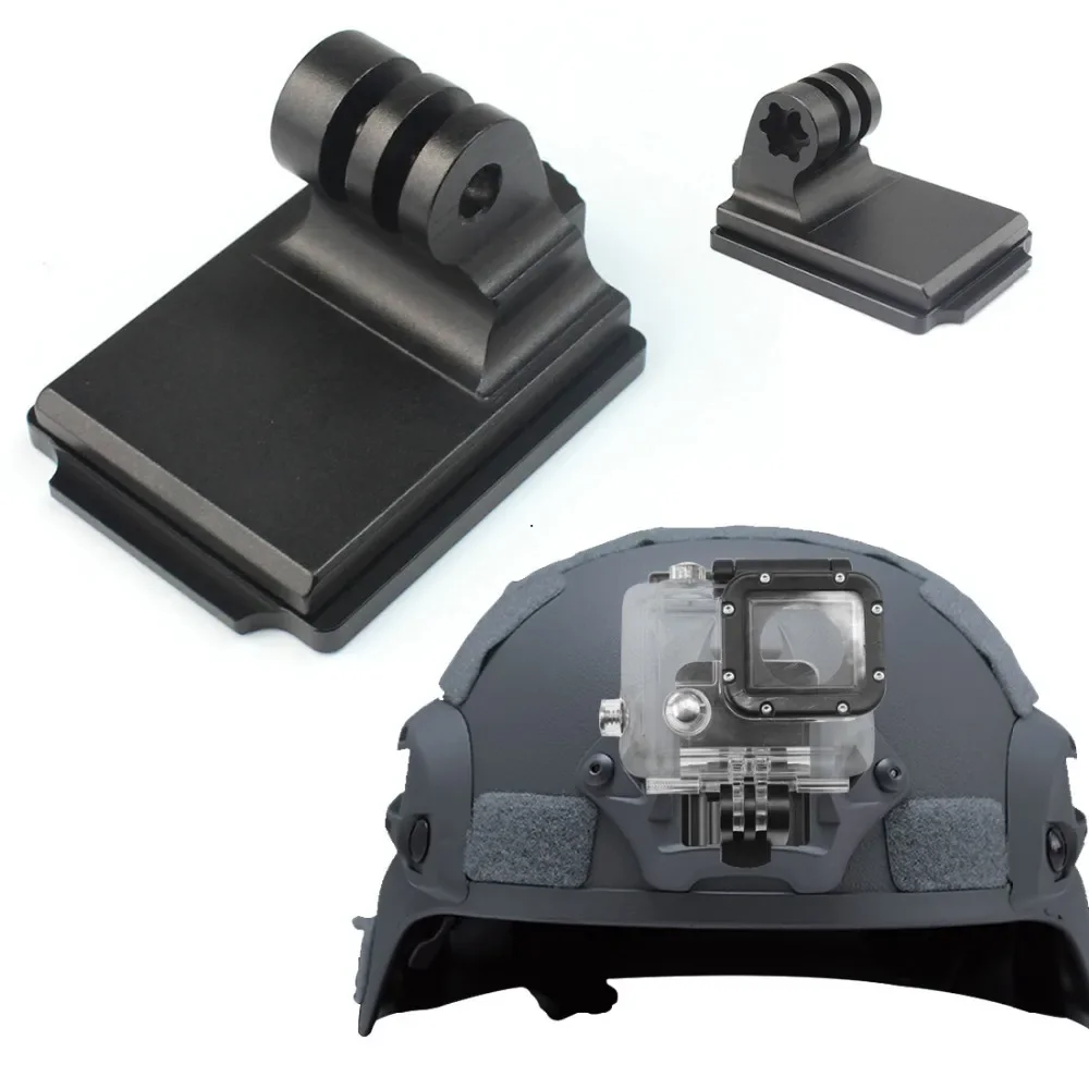 Tactical Helmet Aluminum Fixed Mount for Gopro HD HERO XIAOMI YI OSMO SJ4000 SJ5000 SJ6000 360 NVG Mount Sports Action Camera