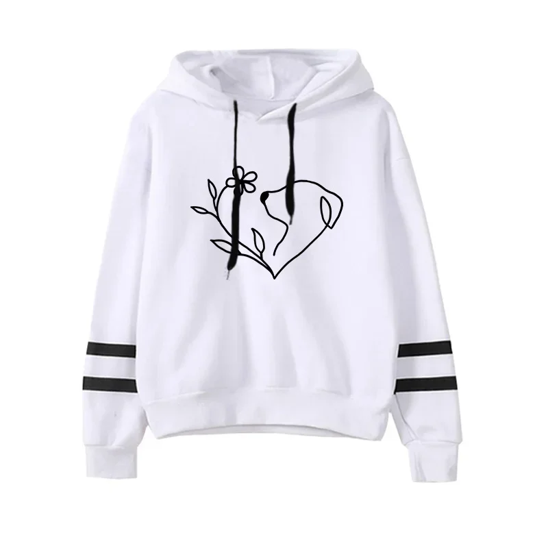 Sport Herfst Winter Veelzijdige truien Hot Sale Hoodies Streep Dames Sweatshirts Stijl Mode Casual Dagelijks Eenvoud Kwaliteit