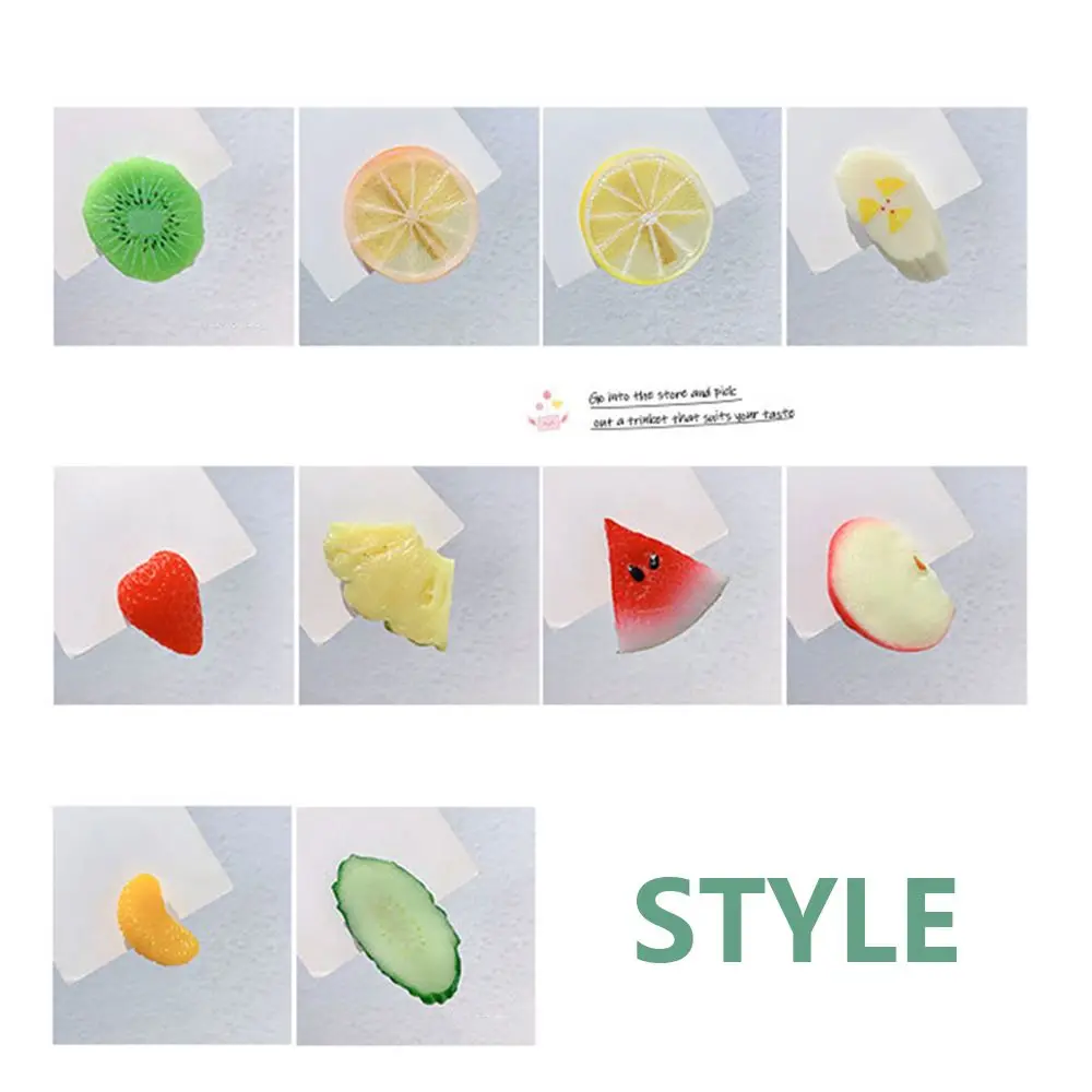 1PC Funny Simulation Fruit Hair Clips Strawberry Lemon Hairpin Food Hair Clips For Kids Girls Women Hair  Duck Bill Clips