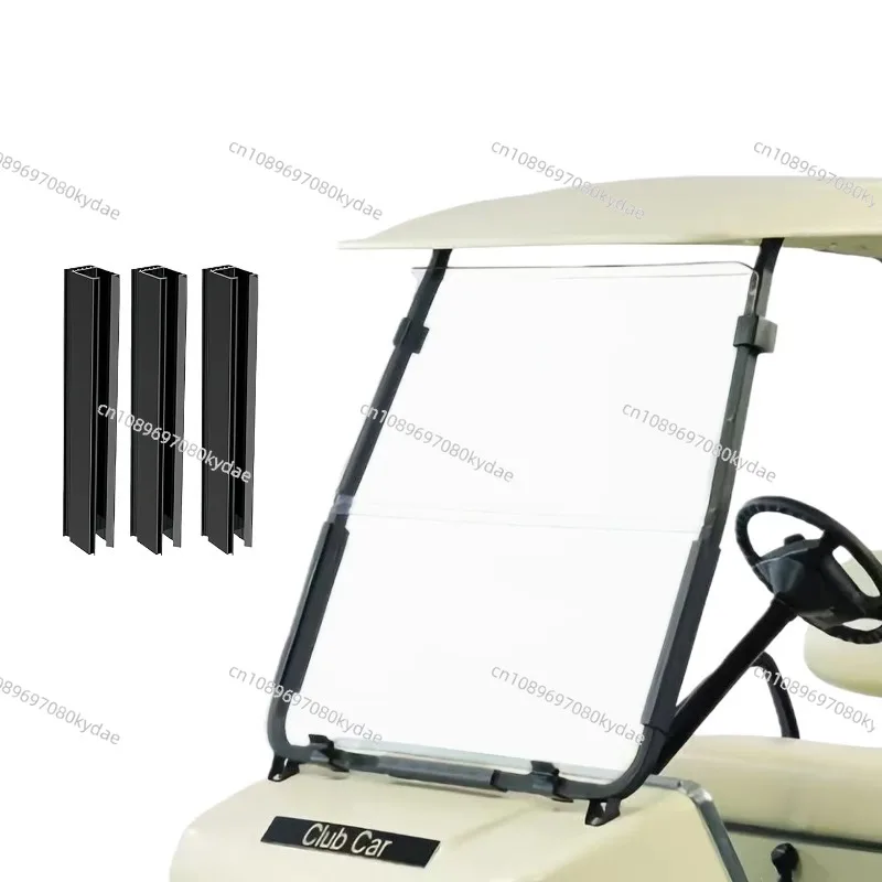 Front Folding Windshield for Club Car DS Golf Cart Clear Foldable Windshield Panel