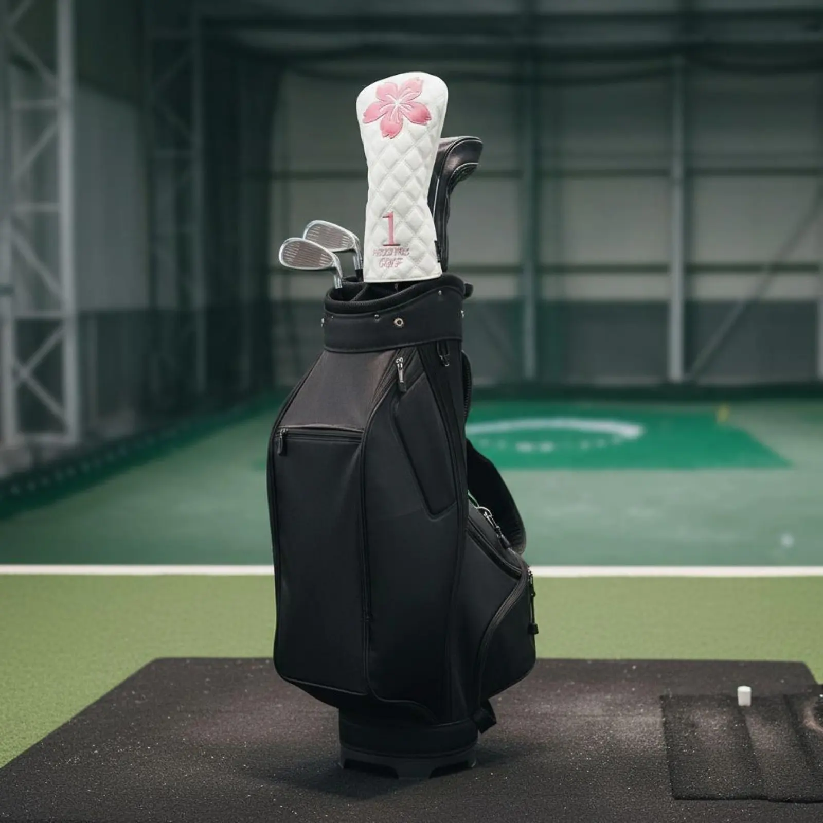 Juego de 3 Fundas para Palos de Golf con Diseño de Flor de Cerezo, Impermeables, para Driver, Fairway Wood y Utility, Bordadas