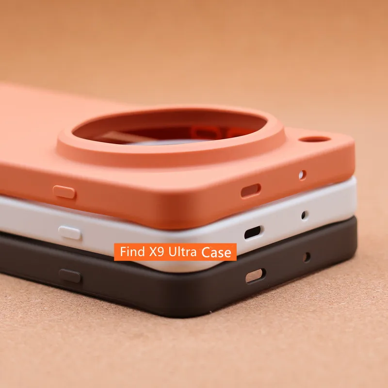 Oryginalne, smukłe, miękkie etui na tył telefonu OPPPO Find X9 Ultra, odporne na wstrząsy, matowe, gumowe, kolorowe, odporne na odciski palców, Funda — zdjęcie produktu 4