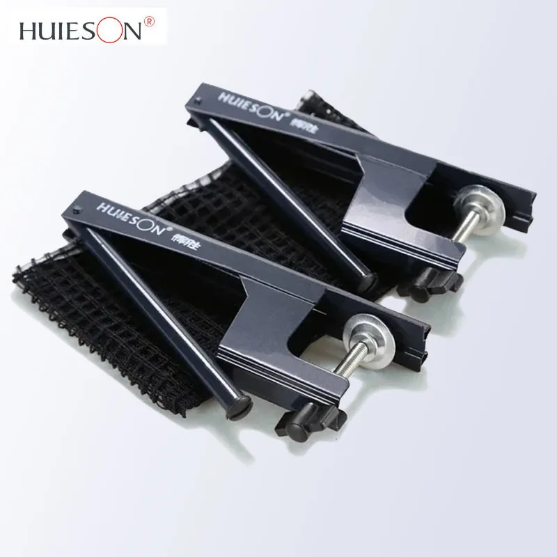 Table Tennis Clip-on/Screw Mesh Rack Set HUIESON Professional Ping Pong Rack with Ball Net Kit Accessories