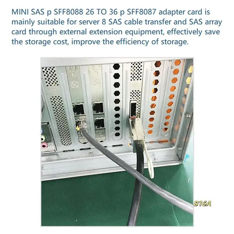 

Карта адаптера Minisas SFF-8087 к SFF-8088, двухпортовая карта SAS, внутренняя к внешней карте