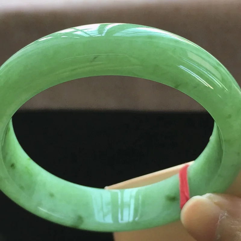 Factory Wholesale Myanmar Natural Emerald a Kind of Old Man Green Jade Bracelet