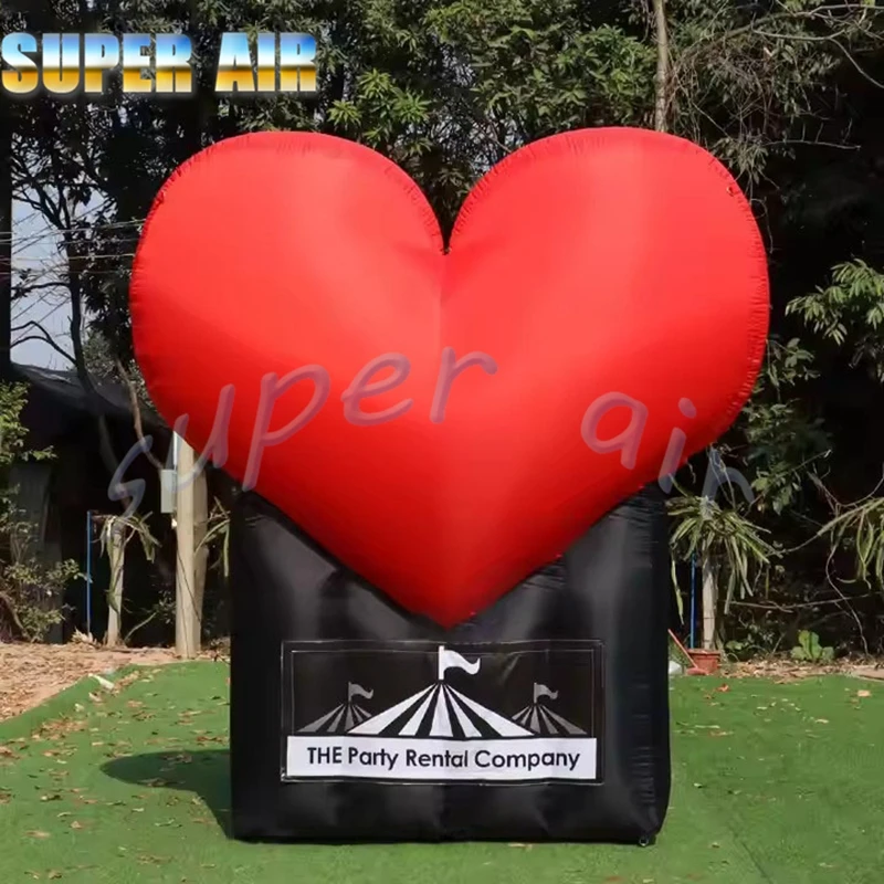 การเฉลิมฉลองวันวาเลนไทน์อันยิ่งใหญ่หัวใจรักพองสีชมพูสําหรับตกแต่งงานแต่งงาน