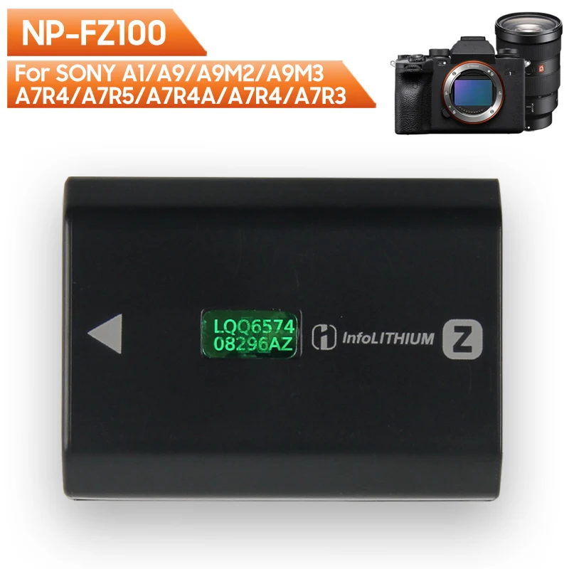 

7.2V 2280mAh NP-FZ100 Lithium-ion Replacement Battery For SONY A7M4 A7S3 A7C A7C2 776 A76 838 A8 48 4837 FX30 Mirrorless Camera