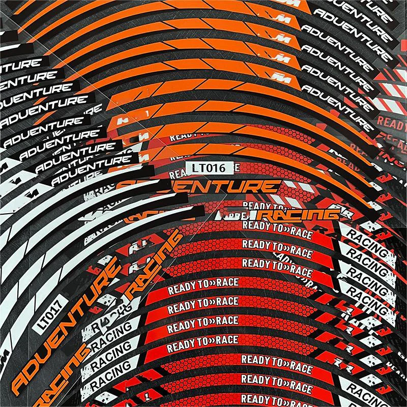 For KTM 390 790 890 1290 SUPER ADV Reflective Motorcycle Accessories Wheel tire modification Sticker Hub Decals Rim Stripe Tape