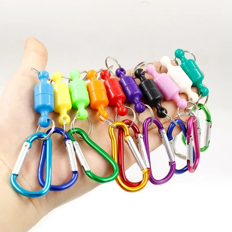 Random Color Double Suction Magnetic Buckle for Outdoor Mountaineering And Fishing Wireless Accidental Rope Hanging Gear