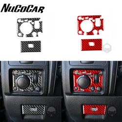 For Hummer H3 2006 2007 2008 2009 2010 Carbon Fiber Headlight Control Switch Panel Car Interior Accessories Decorative Stickers