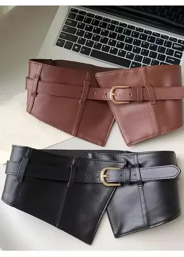 Gürtel für Damen, dekorativer Taillengürtel für Rock und Hemd, schwarzer Taillengürtel, elastisch, schlicht, vielseitig, Pullovergürtel – Detail 9