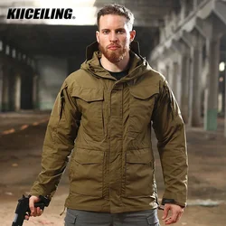 KIICEILING M65 Tactical Jacket For Men Waterproof Outdoor Trekking Hiking Trekking Fishing Hunting Women's Coats Windbreaker