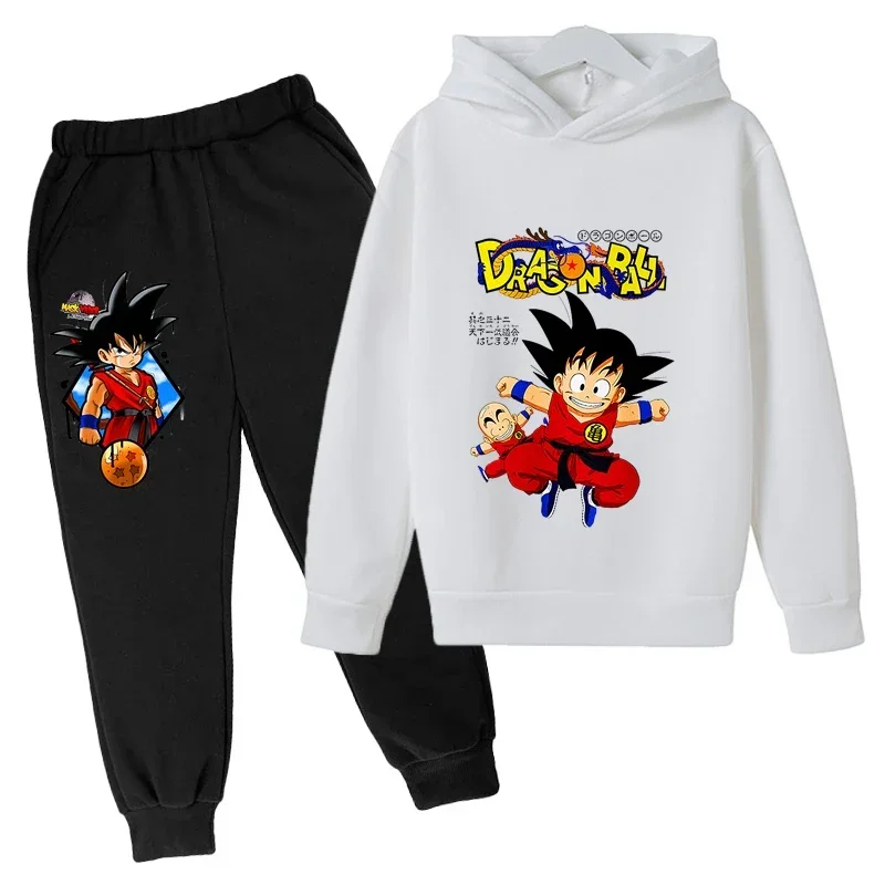 Anime Dragon Ball Z Sweatshirt 4-14 tahun anak-anak Hoodie pakaian Anime Goku Hoodie anak laki-laki perempuan Sweatshirt ukuran anak-anak 100-160cm