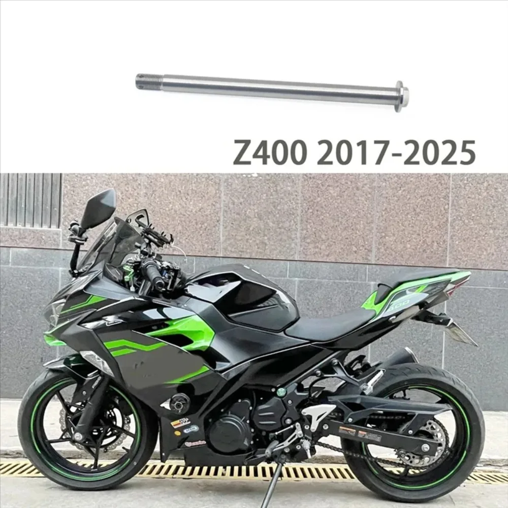 

Suitable for Kawasaki Ninja400 Z400 2017-2025 lightweight 7075 aluminum alloy front and rear axles