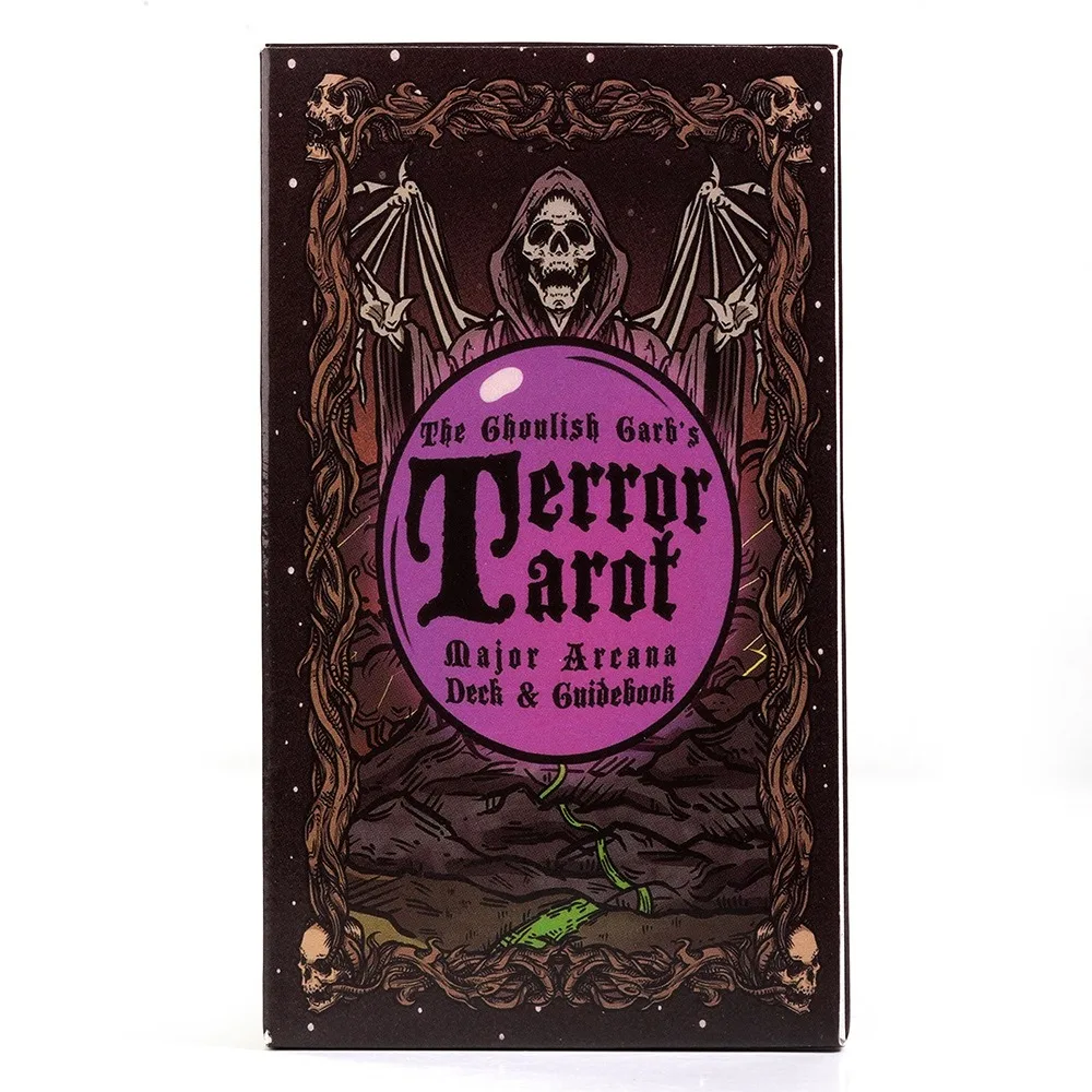 10.3*6cm The Ghoulish Garb Terror Tarot - 22 Card Major Arcana Tarot Card Deck Gothic Halloween Tarot Deck