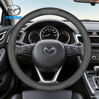 For Mazda2 3 6 SKYACTIV Axela Atenza CX30 CX5 CX8 CX9 MX5 RX8 RX7 BT50 Suede Leathe Car Steering Wheel Cover Auto Accessories