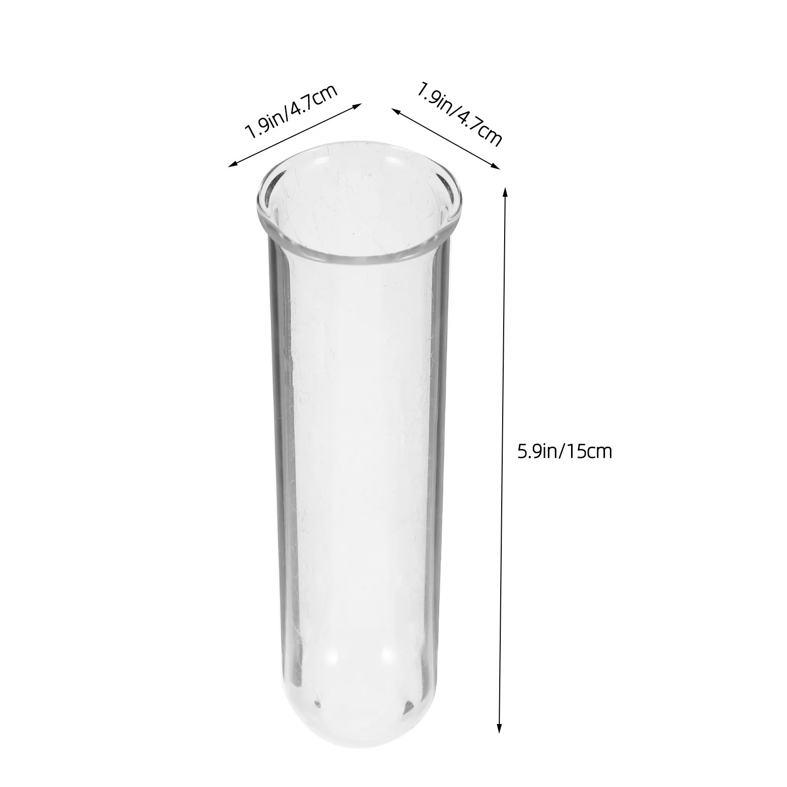 4Pcs Clear Glass Test Tube Vase Hydroponic Flower Case Propagation Tubes Terrarium Planter Transparent Desk Decor Container