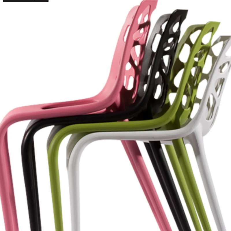 

Simple plastic colorful dining room chair cutout