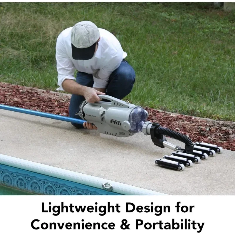 POOL BLASTER Pro 2000 Commercial Pool Vacuum Cordless Rechargeable Hose-Free,up to 2 Hour Runtime,Sealed Battery Two Vacuum Head