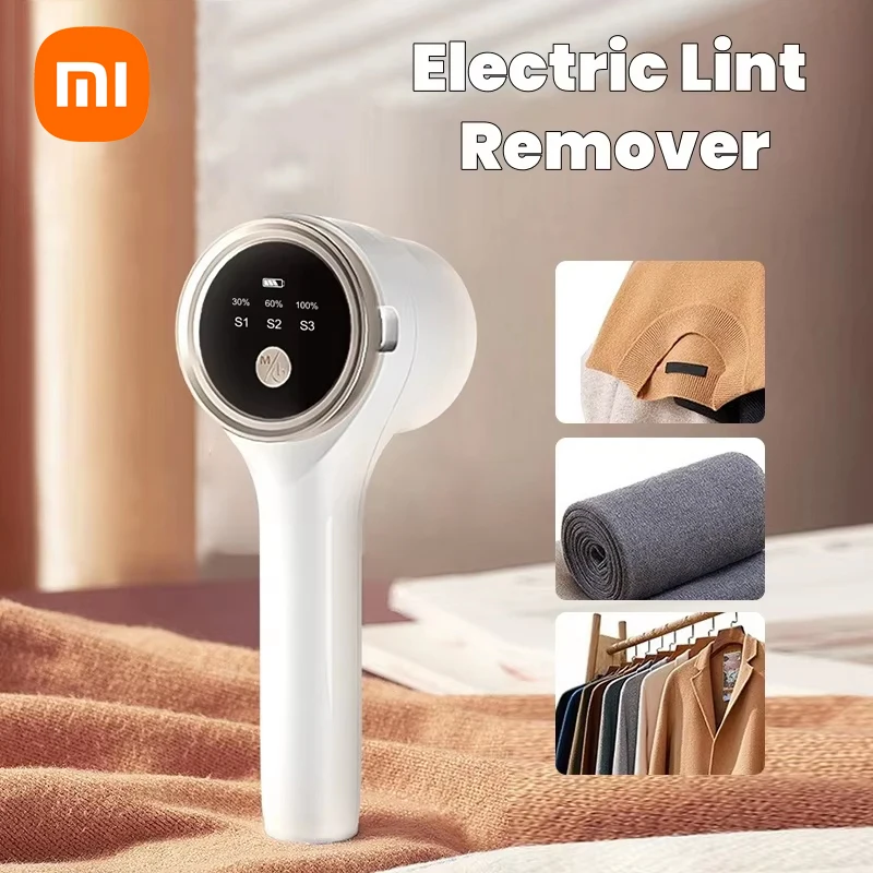 Xiaomi Lint Remover For Clothing Electric Portable Fuzz Pellet Remover LED Display Rechargeable For Clothing Hairball Shaver