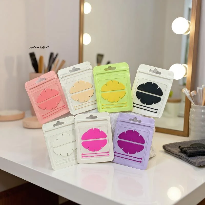 1 Zestaw Silikonowych Podkładek Pod Oczy do Liftingu Rzęs Wielokrotnego Użytku Silikonowe Podkładki do Trwałej na Rzęsy Wstążki do Liftingu Rzęs Narzędzia do Makijażu Przedłużania Rzęs