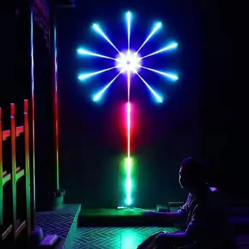 RGBIC LED Firework Lights String Bluetooth APP Control Sync Music USB 5V Dream Color Light Garland Wedding Party Christmas Decor