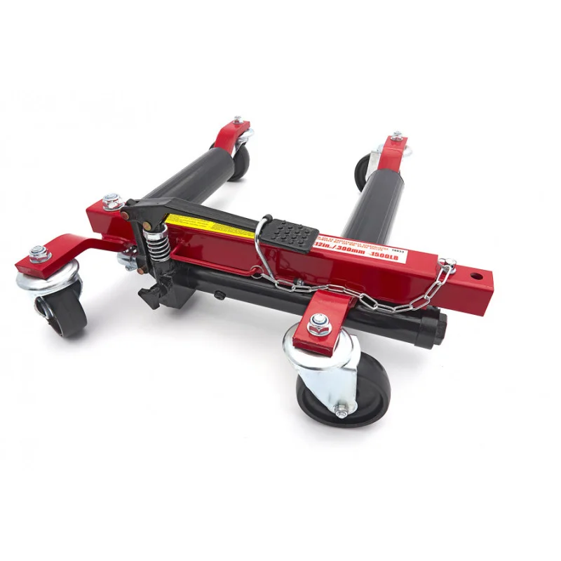 CE Certified 1500LB Professional Hydraulic Auto Mover Trolly 10 Inch Position Wheel Dolly for Moving Cars New Condition OEM