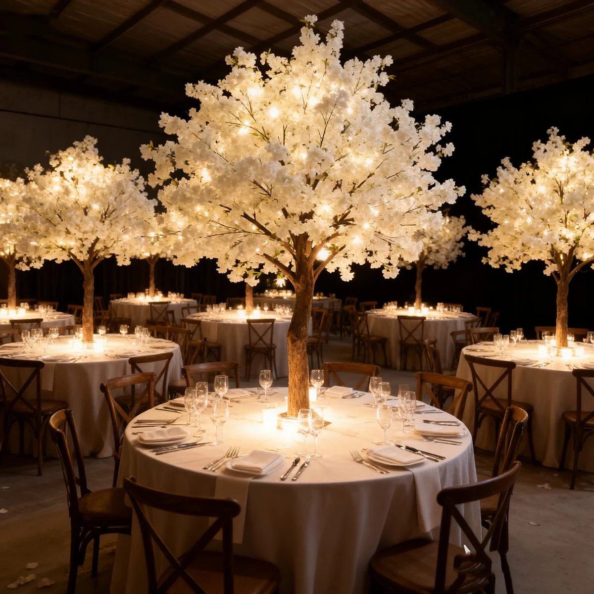 

Artificial Cherry Blossom Tree Centerpieces Fake Flower Decorations for Wedding Table Events