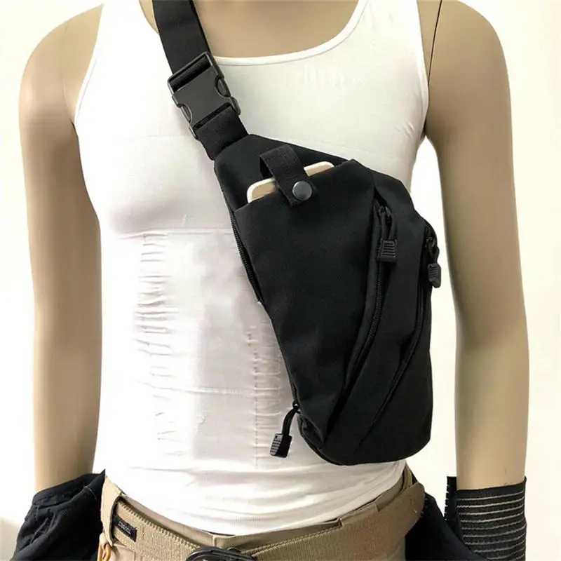 

Outdoor Cycling Crossbody Bag Multi Functional Tactical Chest Bag Mountaineering Army Fans Chest Hanging Bag Men's Shoulder Bag