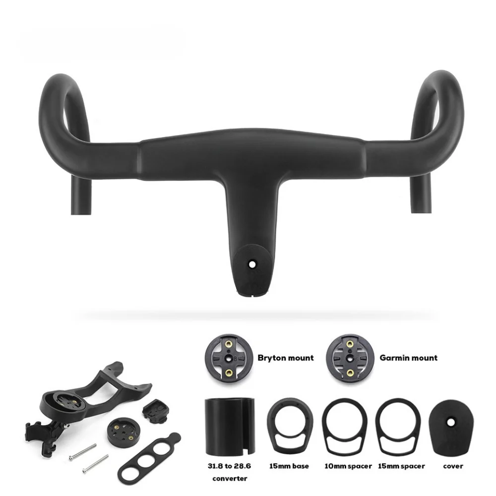 

2024 новый стандарт 31,8 мм OD2 UD углеродное волокно внутренняя линия аэродинамический интегрированный руль шоссейного велосипеда аксессуары для велосипеда