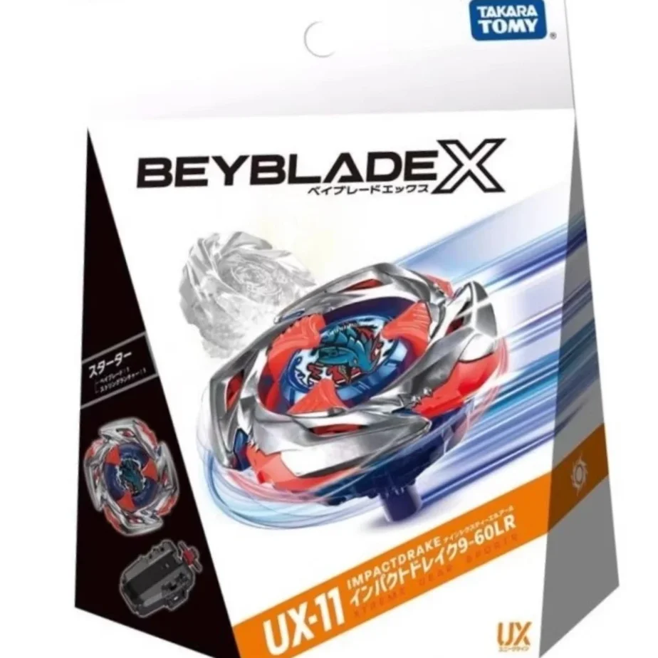 Takara Tomy GENUINO Beyscollector X UX-11 Impact Drake 9-60LR Arrancador Original con caja
