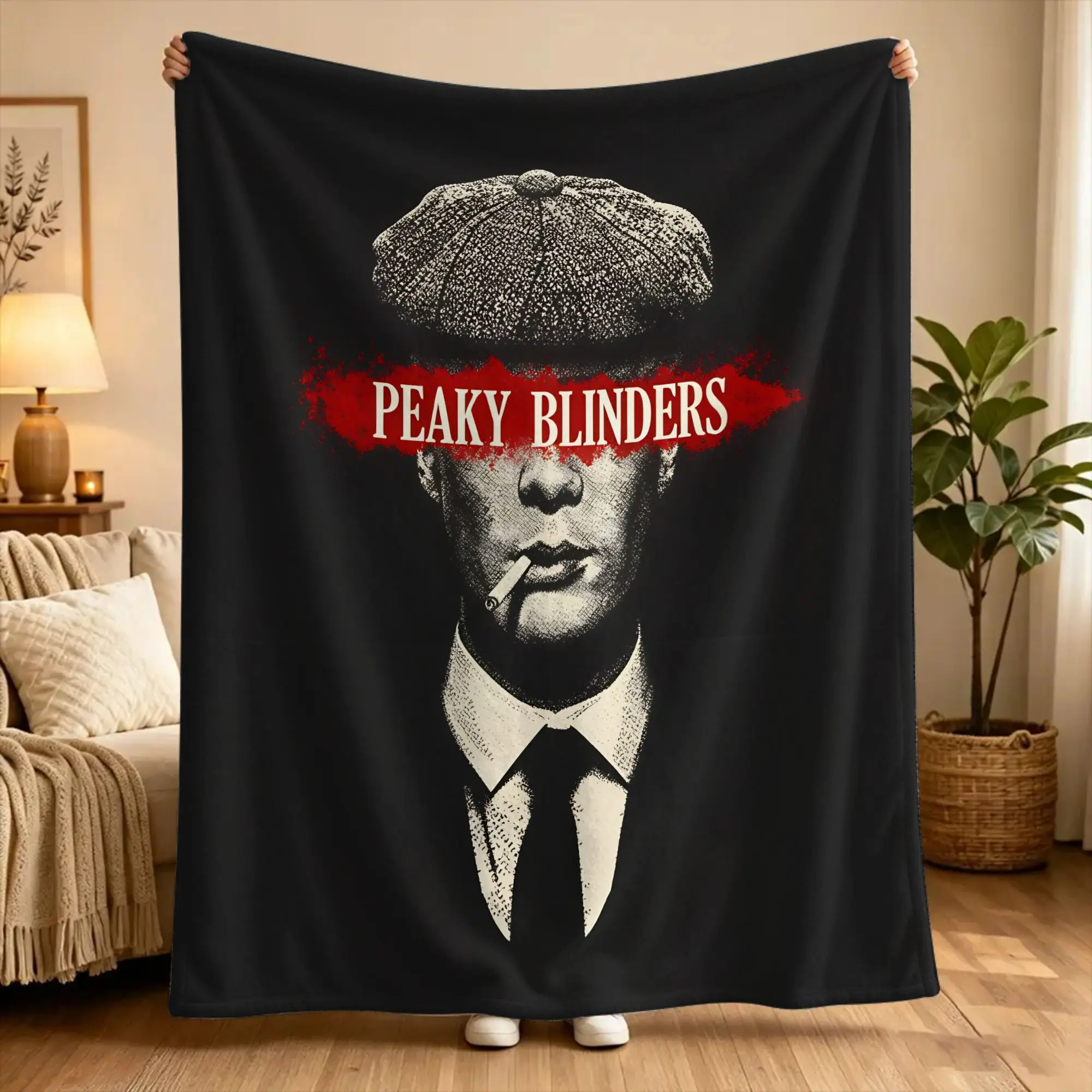 Peaky Blinders tommy shelby  Blanket Quality Soft  Throw Blanket Autumn Child Couch Chair Aesthetic Bedspread