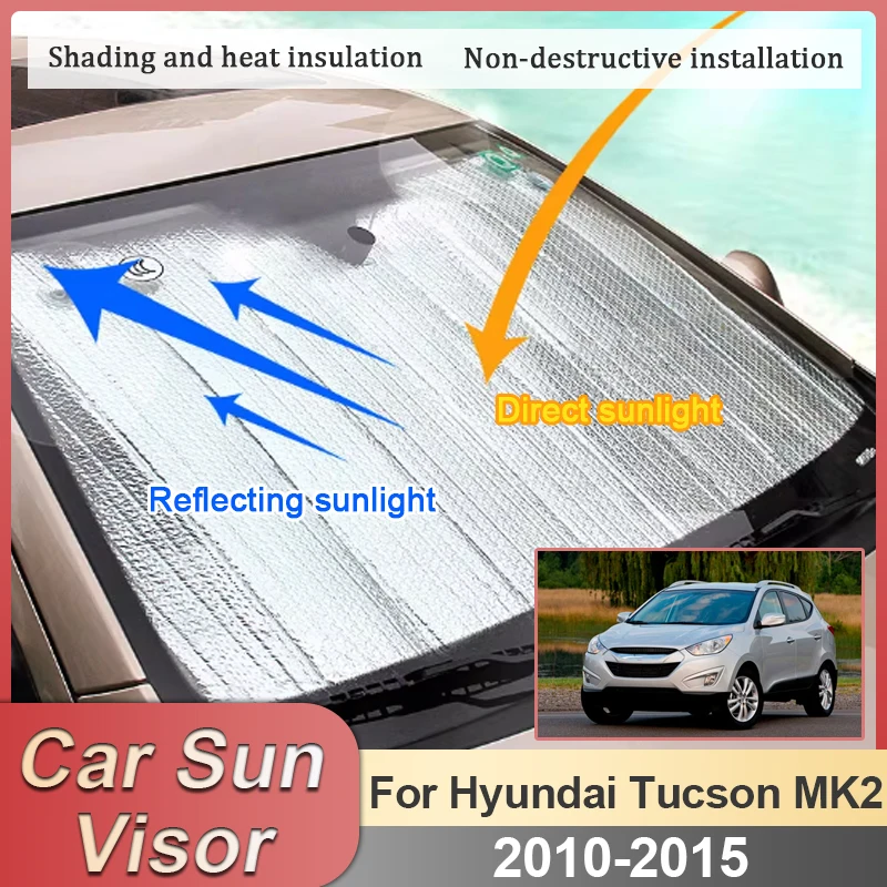 

Солнцезащитный козырек для Hyundai Tucson LM, аксессуары ix35 MK2 2010-2015, защита от УФ-излучения, детали для защиты лобового стекла автомобиля