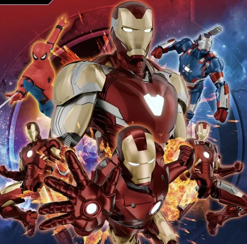 Fondjoy Marvel Heroes Unlimited Legend Iron Man 6 Handheld Blind Box Action Figure Desktop Ornament Speelgoed Verjaardagscadeau Souvenir