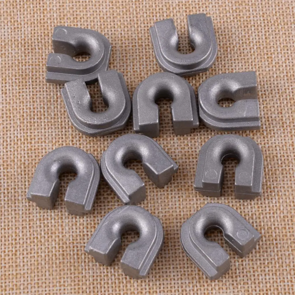 LETAOSK 10pcs Silver Grey Trimmer Head Eyelet X4750000050 28820-07340 385-070 Fit For Speed Feed 400 450 375