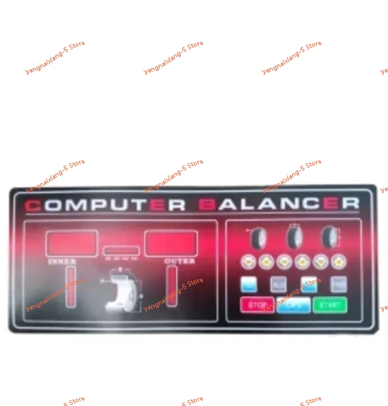 Tire Balancer Machine Accessories Keypad Control Switch Display Membrane Button Keyboard Size Input Display Panel