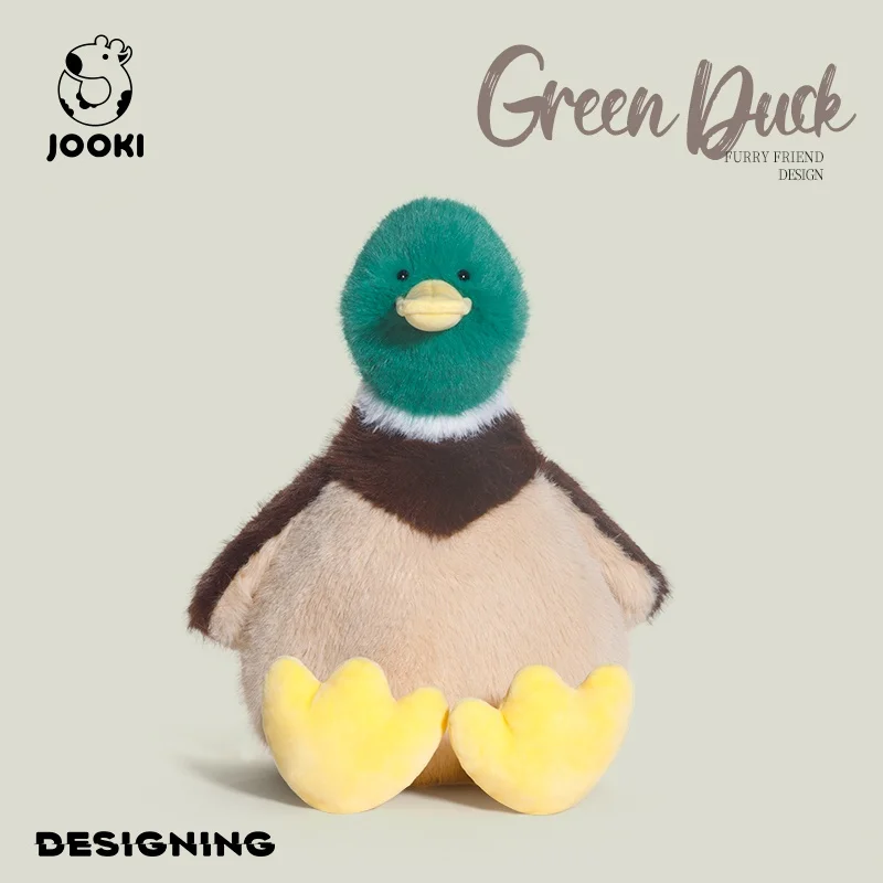 Jouets en peluche canard mignon pour enfants, animaux de dessin animé, poupées en peluche DLIGHTSoft, décor de chambre Kawaii, cadeaux d'anniversaire et de Noël créatifs