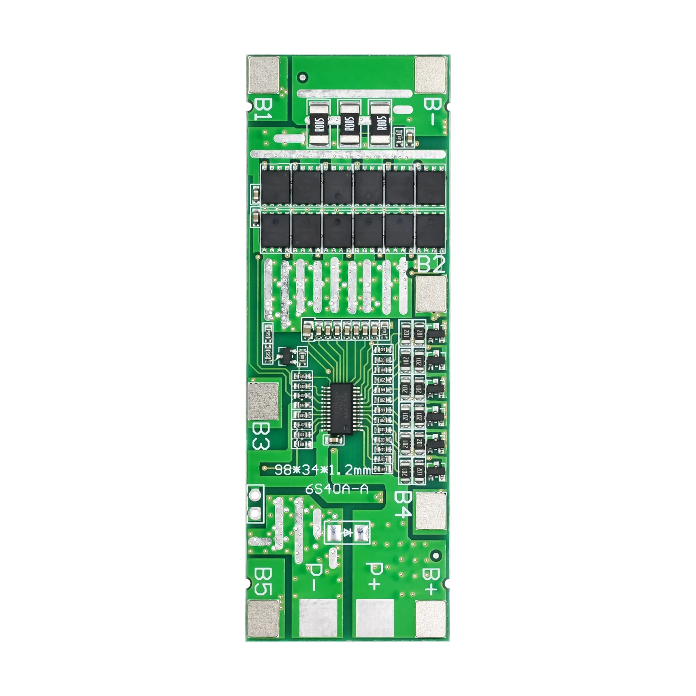 1 pz 6S 40A 24V 18650 li-ion batteria al litio Protect Board illuminazione solare Bms Pcb con bilanciamento per Ebike Scooter