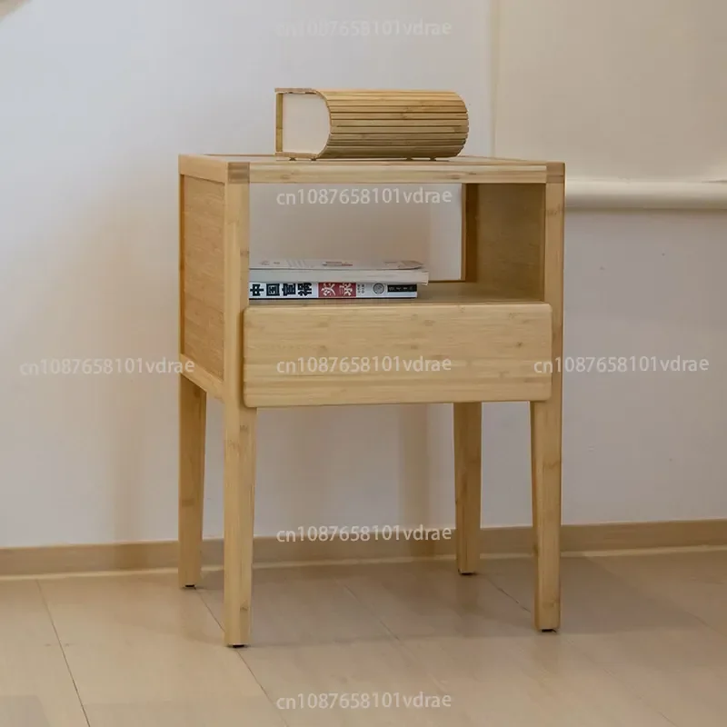 Bedside Table for Rented Flats; Modern Minimalist Bedroom Shelving Unit; Small Bedroom Storage Cabinet