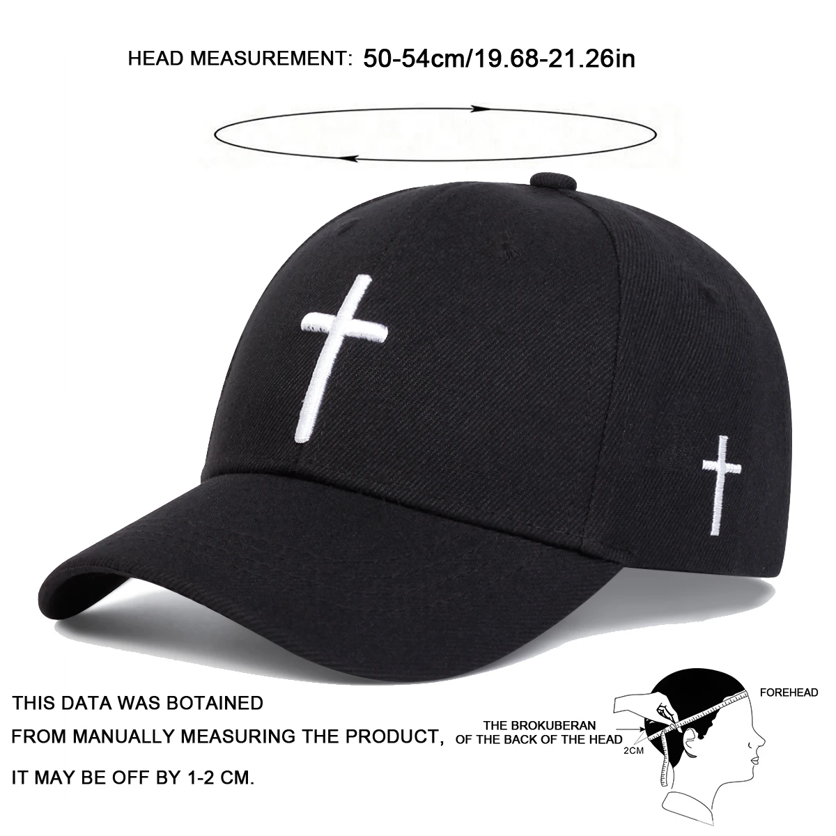Children Cross Embroidery Baseball Caps Spring Autumn Outdoor Adjustable Casual Hats Boy Girl Travel Sunscreen Hat 