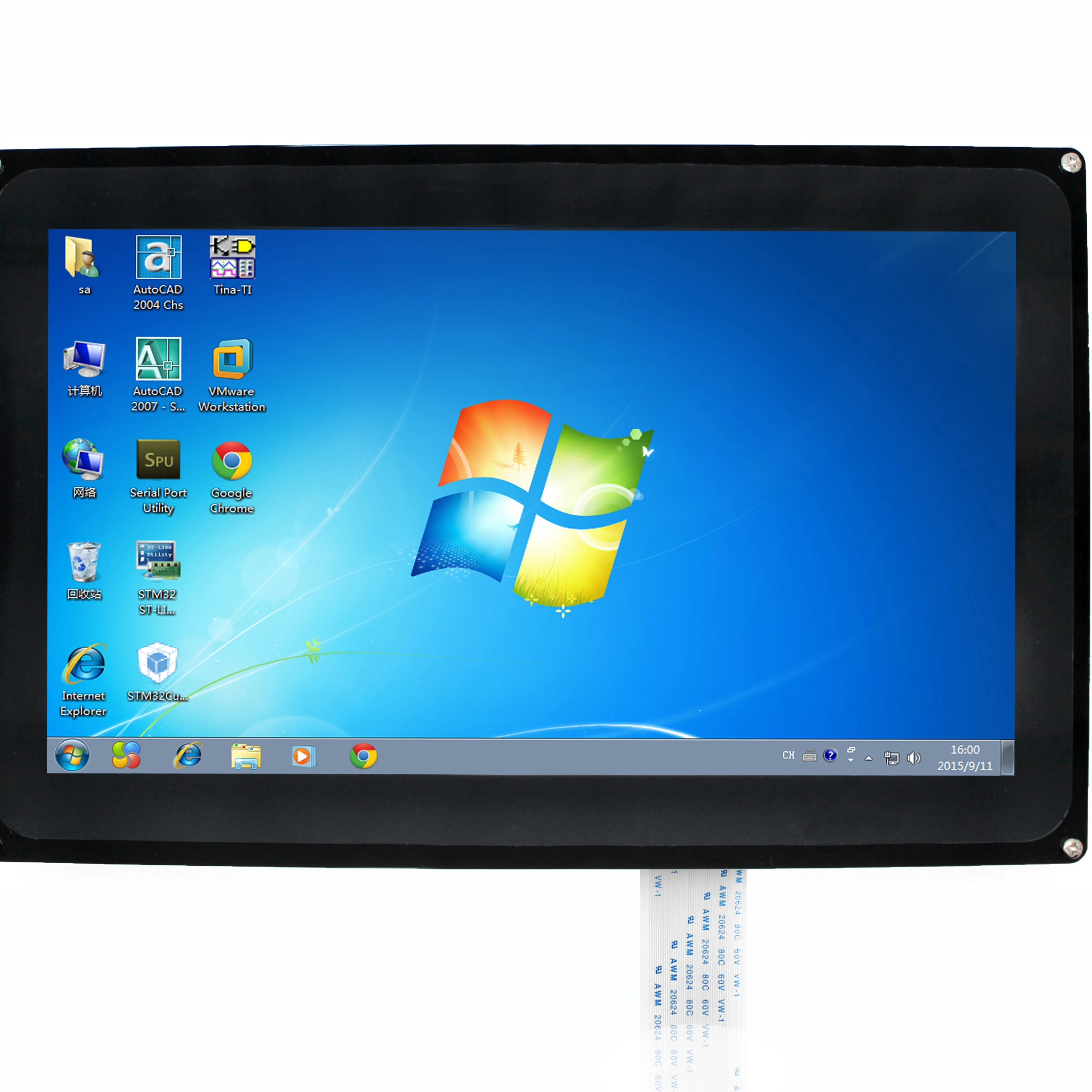 

10.1inch Capacitive Touch Screen LCD (H) With Case 1024X600 Various Systems & Devices Support Including Raspberry Pi,