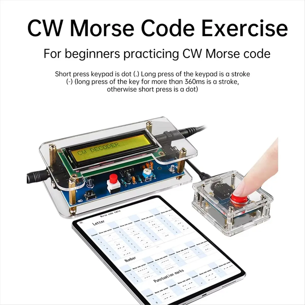 HDL DC9V CW Morse Code Decoder Circuit Board Welding Practice DIY Electronic Manufacturing Kit