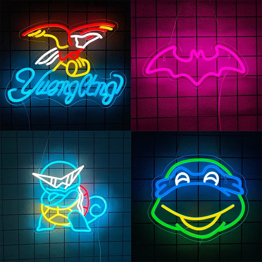 Usb Power Supply, Wall Lamps In Rooms, Bars And Game Rooms, Neon Signs Of Animal Series Are Used For Personalized Wall Decor.
