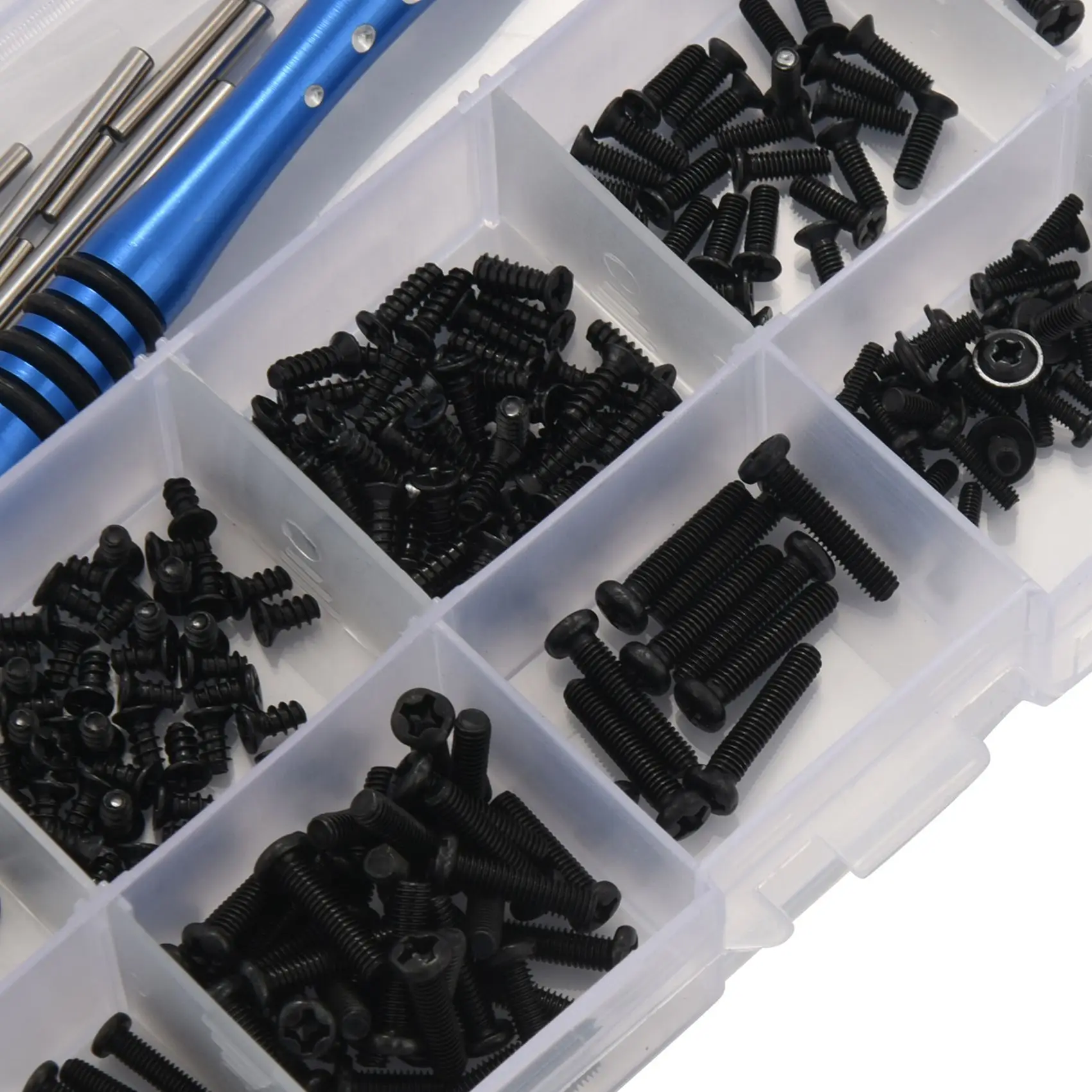 B05C-10 Set M2 M2.5 M3 Screw Fastener Kit Cross Sleeve Hex Wrench Swing Pin Screws For Wltoys 144001 1/14