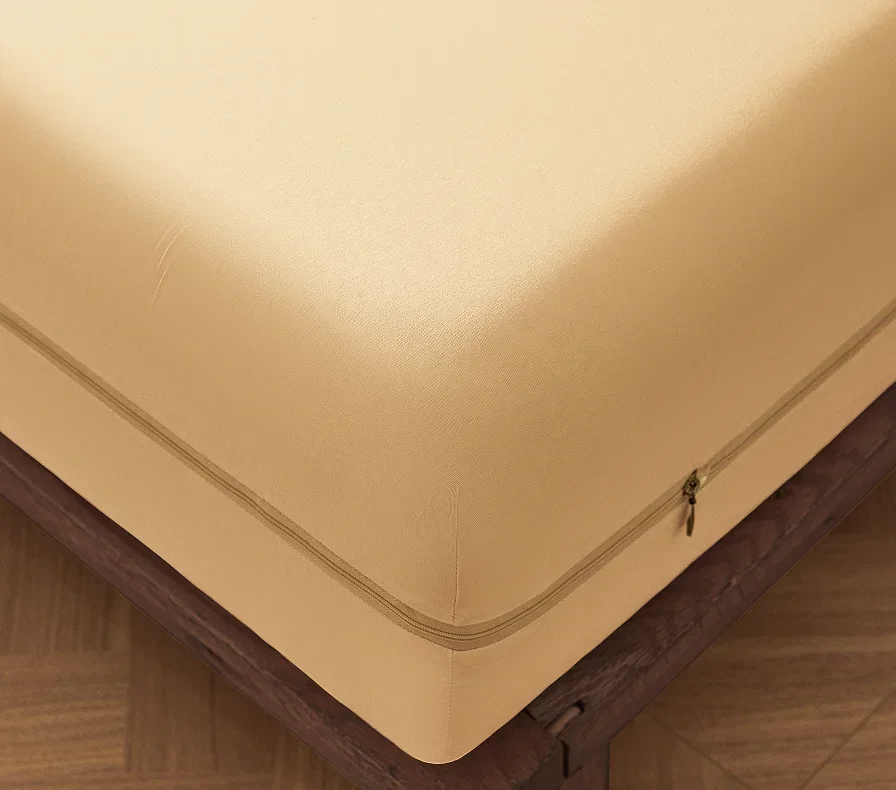 NEU 1 Stück Nano Wasserdichter Rutschfester Matratzenschoner 6-Seitiger Reißverschluss-Umschlag Geräuschloser Atmungsaktiver Bettüberzug für Zuhause Schlafzimmer – Detail 16