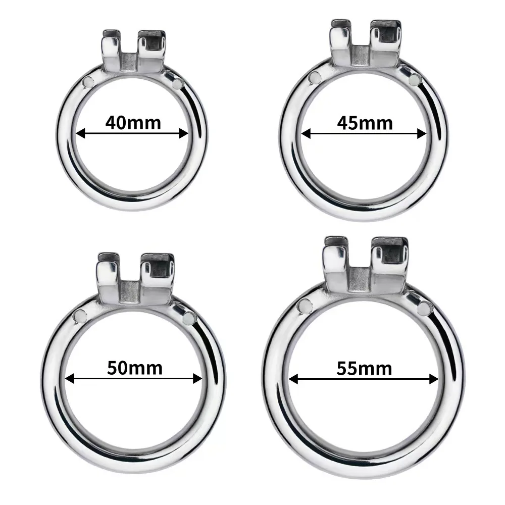 Stainless Steel Chastity Cage Device Penis Rings Bondage Belt Cock CB Lock BDSM Sex Toys for Man Gay Adult Products Accessories view 3