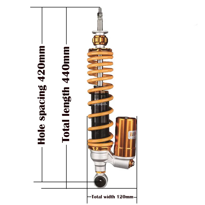 

AE2High Quality Rear Shock Absorber Suitable ForvespaSprint150 Rear Shock Absorber Nitrogen Cylinder Adjustable Damping