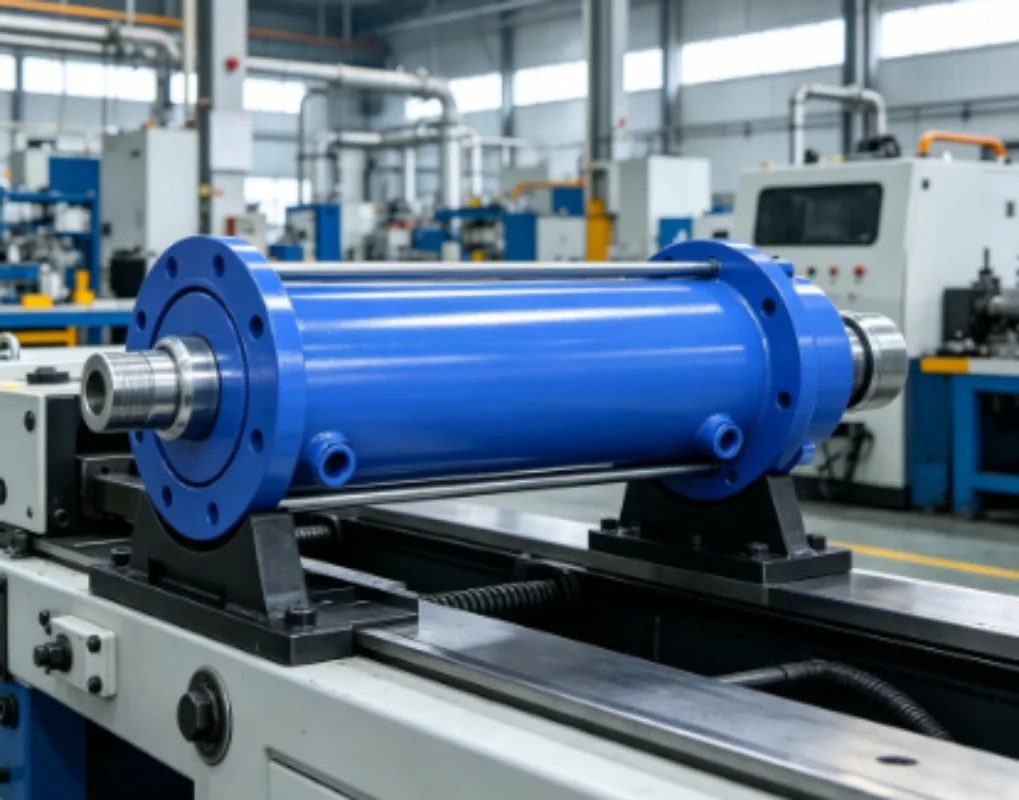 

20‑30 Ton Hydraulic Flange Cylinder 125/140mm Bore Oil Jack for Baler Wood Splitter Customizable